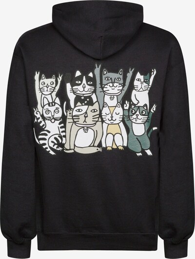 New Love Club Kapuzensweatshirt 'CAT GROUP' in schwarz, Produktansicht