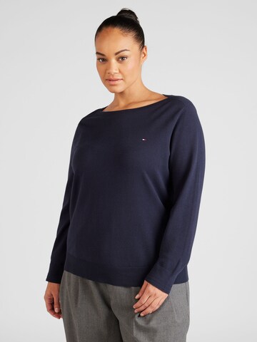 Tommy Hilfiger Curve Pullover i blå: forside