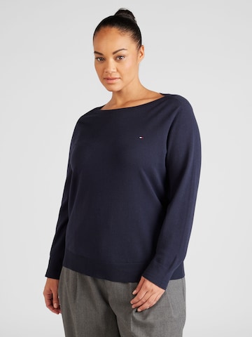 Tommy Hilfiger Curve Pullover in Blau: predná strana