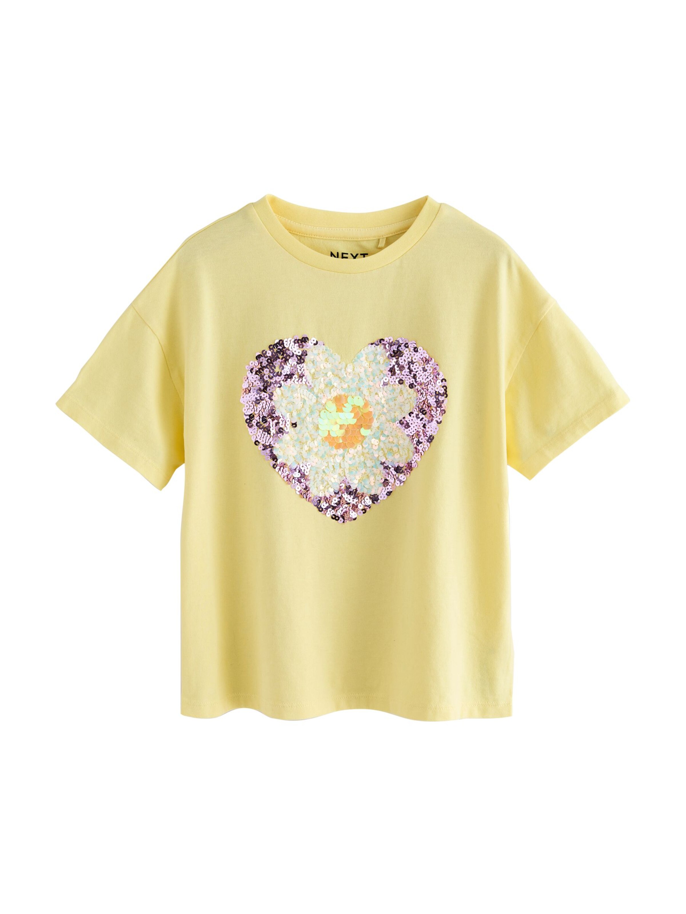 Next T-Shirt in Gelb: Vorderseite