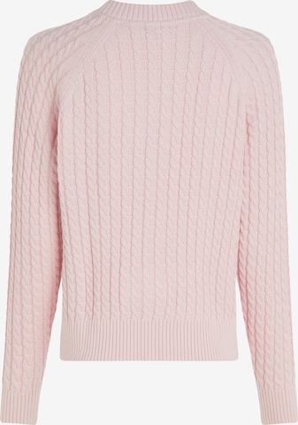 TOMMY HILFIGER Knit Cardigan in Pink: front