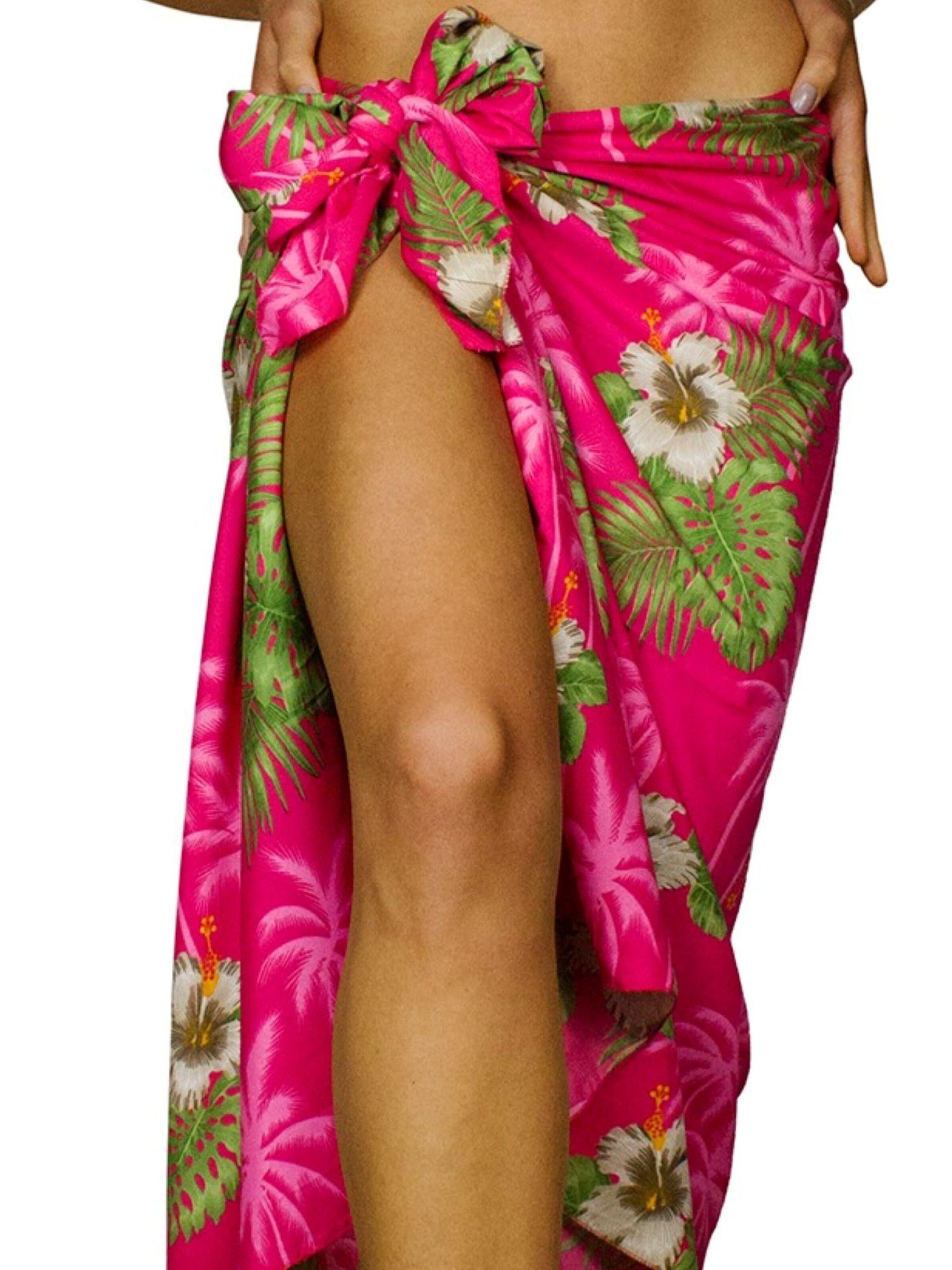 King Kameha Wrap 'Small Flower' in Pink