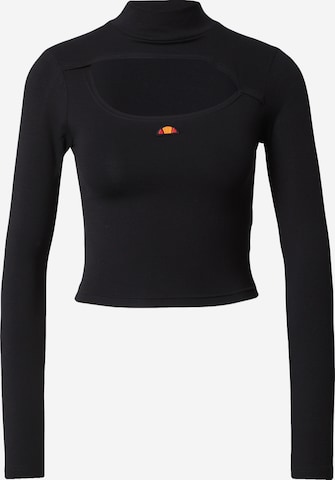 ELLESSE - Camisa 'Leilah' em preto: frente