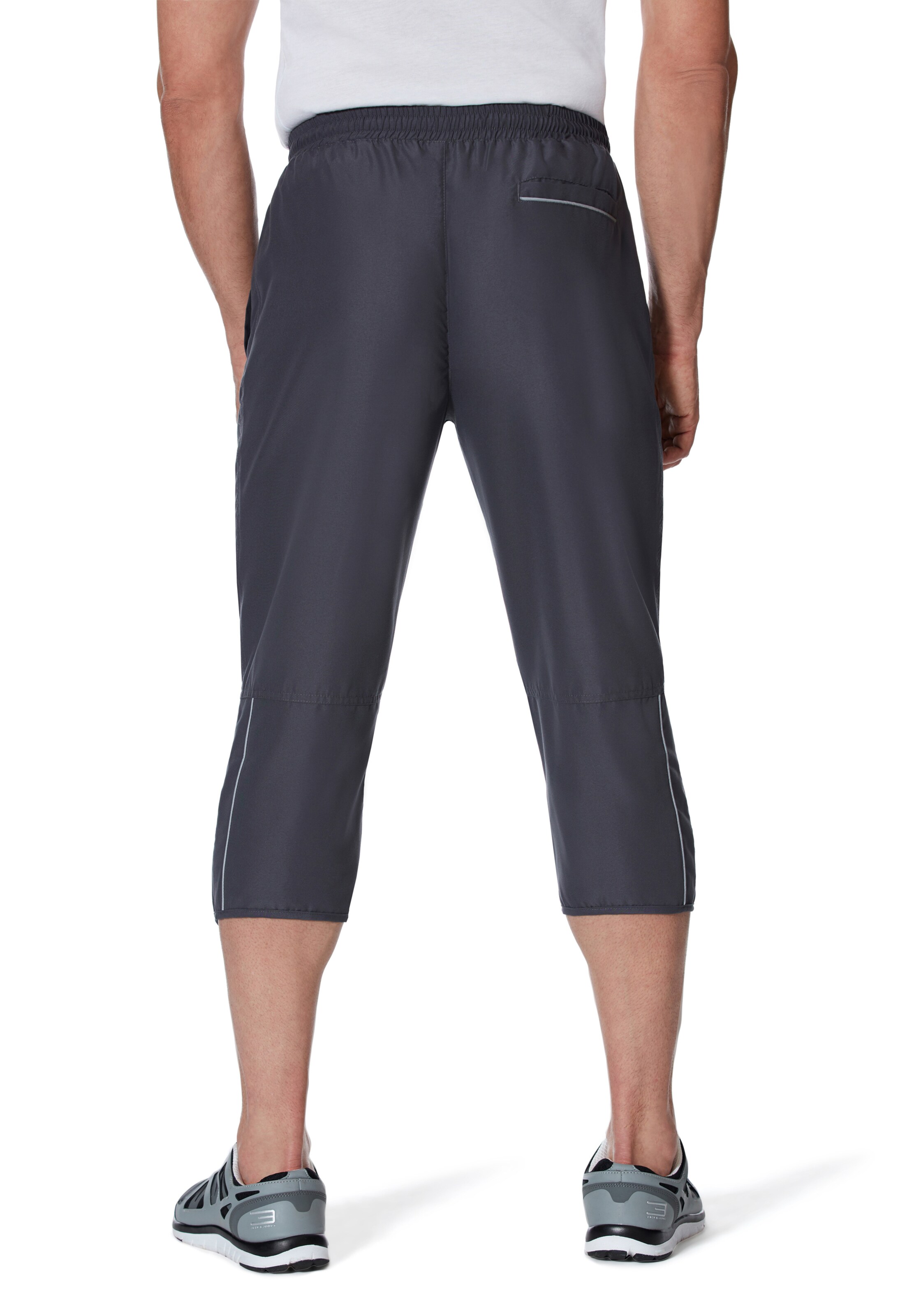 Stooker Men Slimfit Sporthose 3/4 ' Microfaser ' in Grau