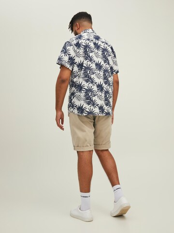 smėlio Jack & Jones Plus Standartinis „Chino“ stiliaus kelnės 'Dave'