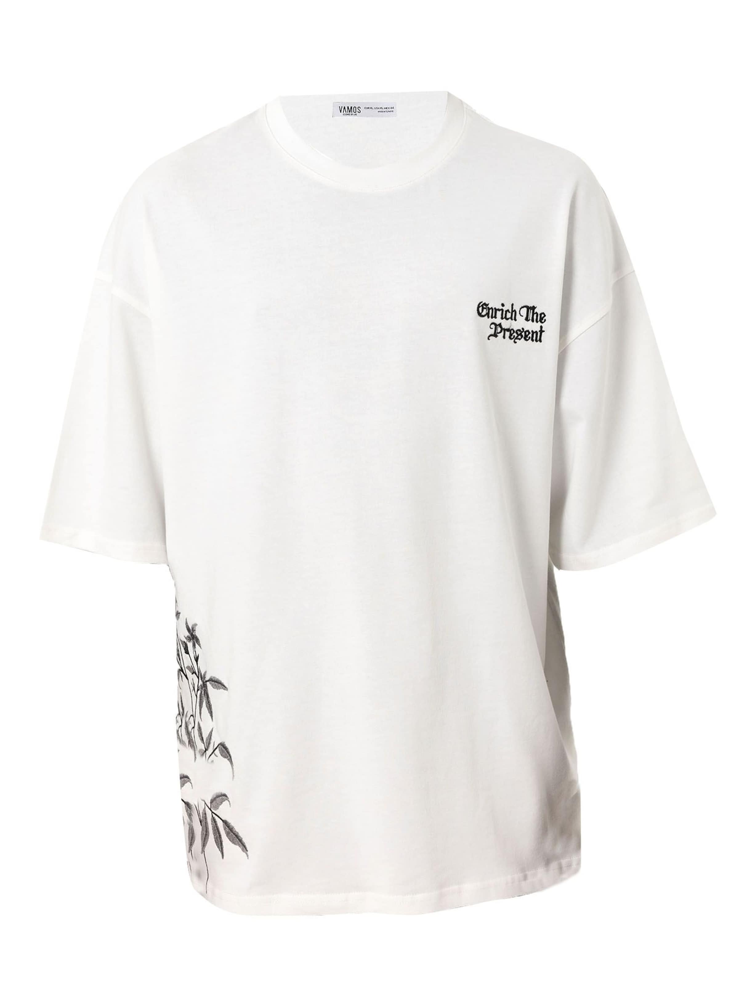 VAMOS CLO Μπλουζάκι σε λευκό: μπροστά