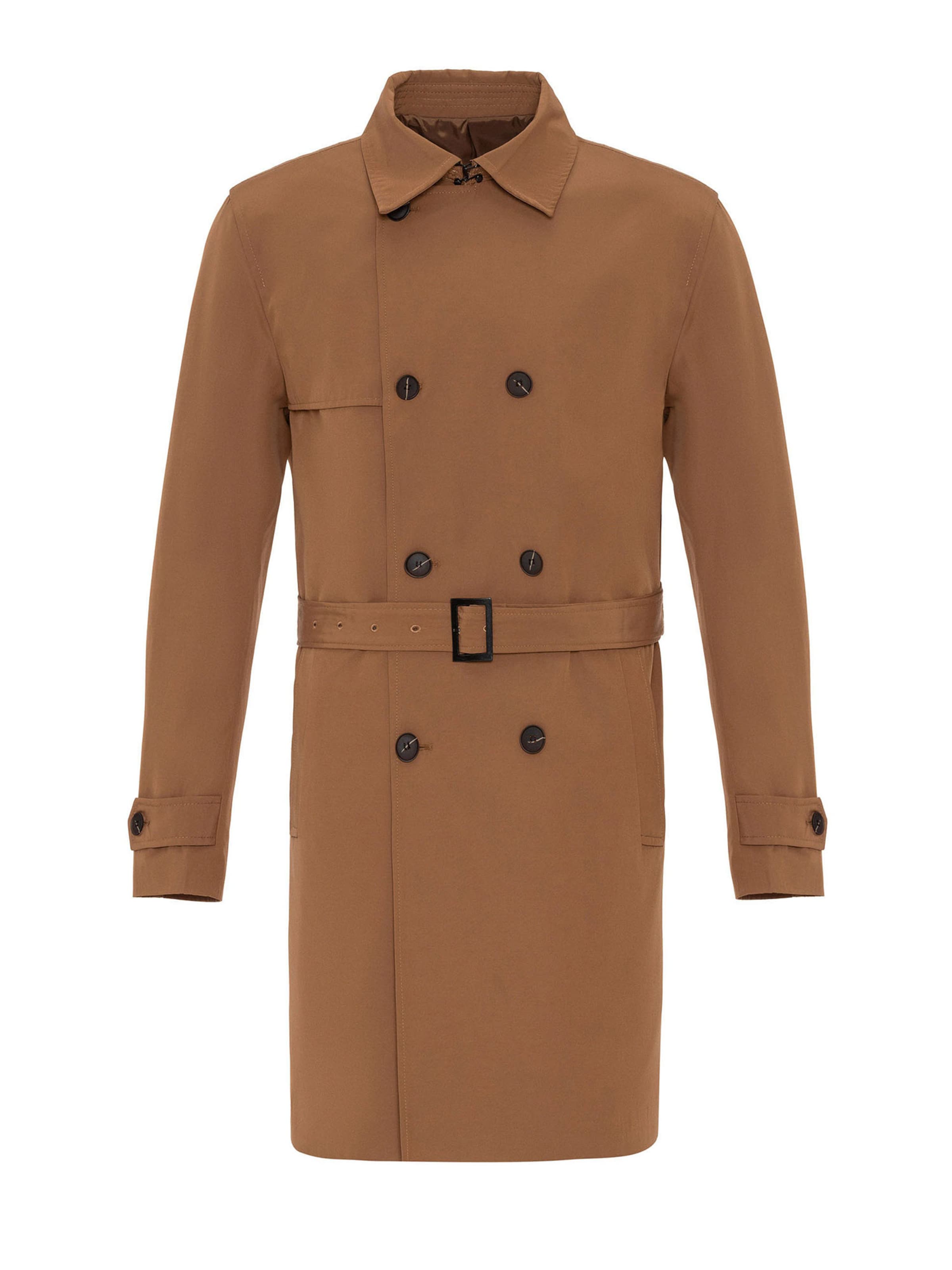 Antioch Between-seasons coat in Brown: front