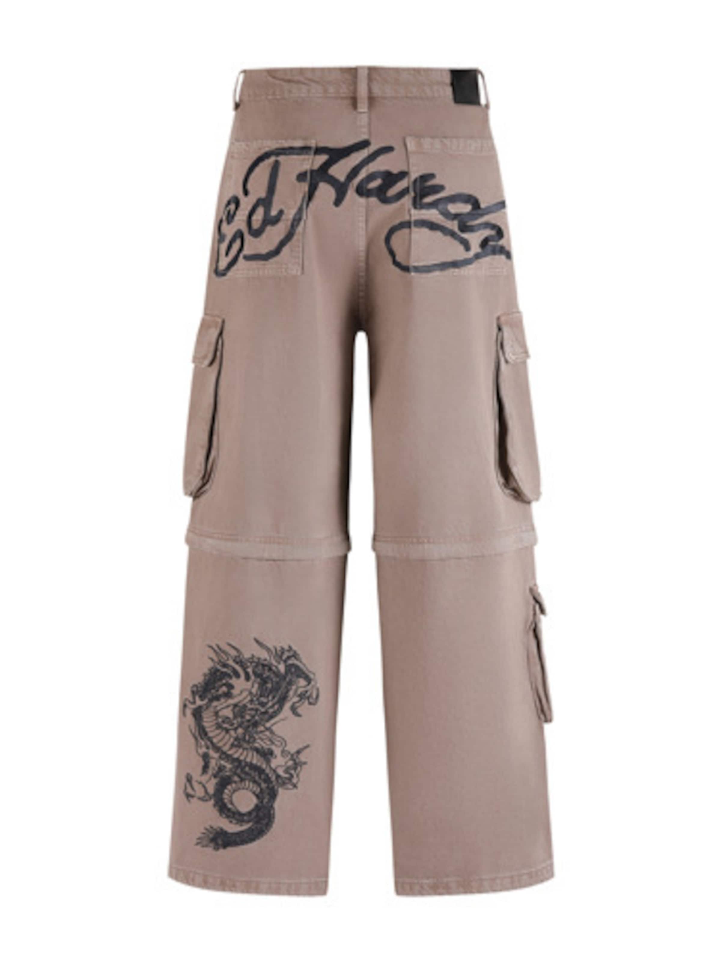 Loosefit Jean Ed Hardy en beige