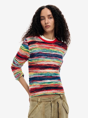 Sweat-shirt Desigual en mélange de couleurs : devant