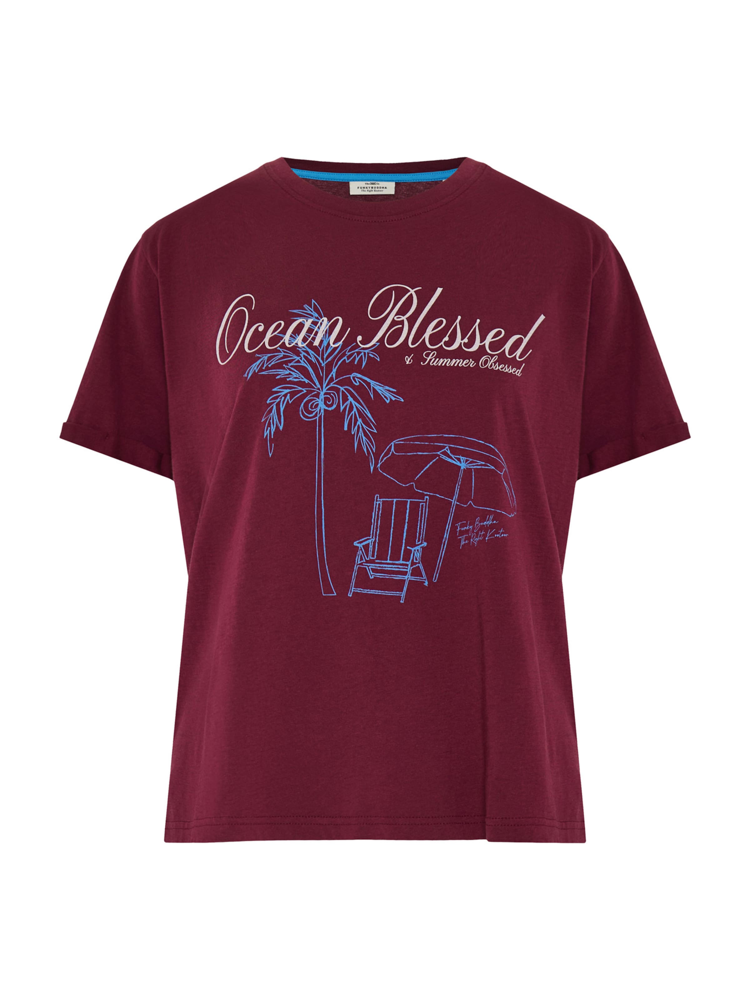 Funky Buddha T-Shirt in Rot: Vorderseite