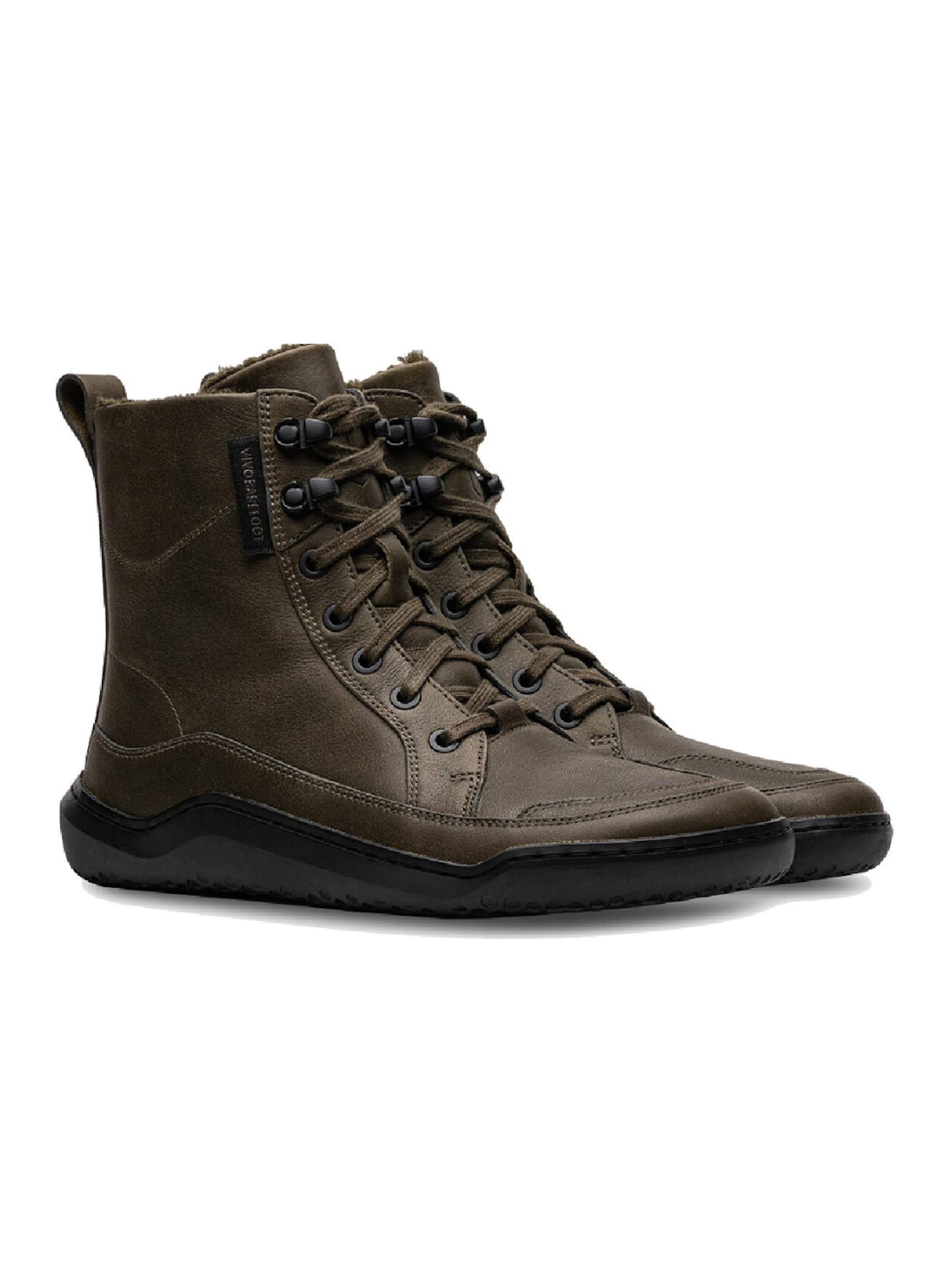 Vivo Barefoot Boots 'GOBI BOOT WINTERISED' i grøn