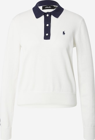 Pull-over Polo Ralph Lauren en blanc : devant