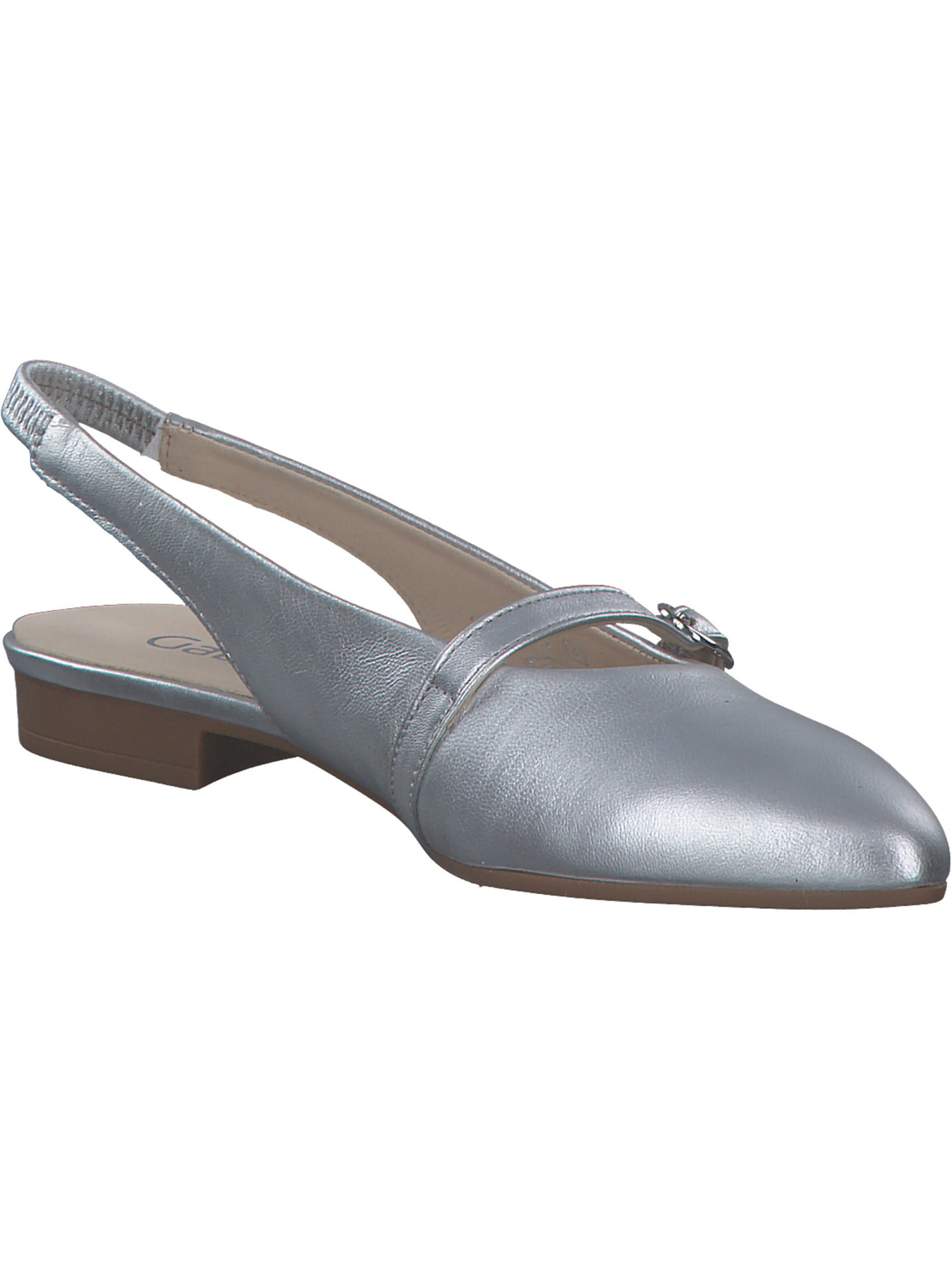 GABOR Ballet Flats with Strap '61.530' in Silver