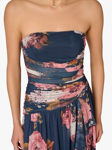 Adrianna Papell Jurk 'Stretch Mesh Strapless Gown' in Gemengde kleuren