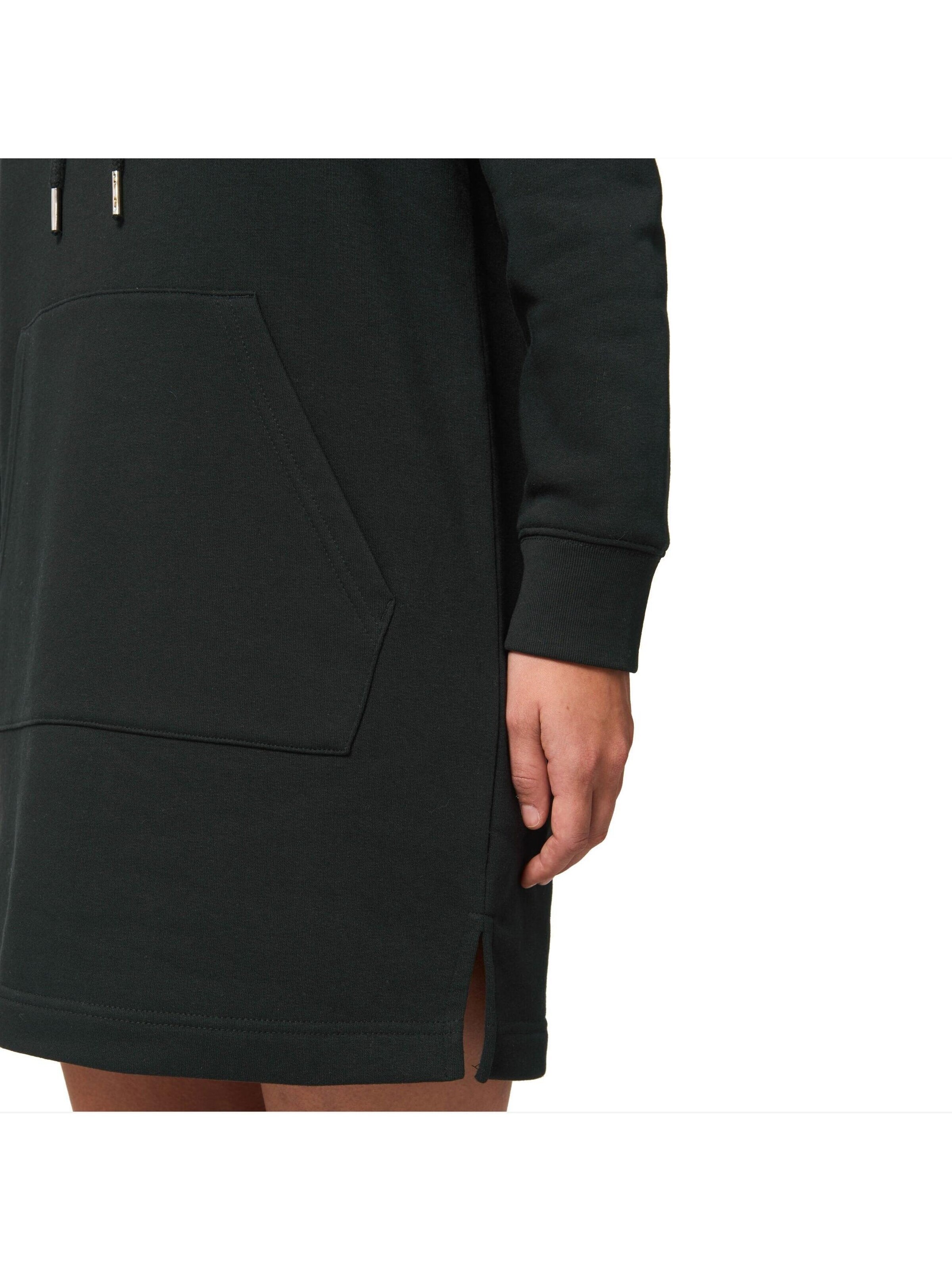 Rheinrebell Dress 'Hoodie Kleid' in Black