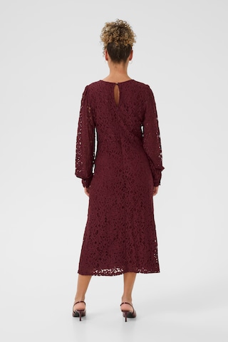 Cream Dress 'CRThit Ebana' in Red
