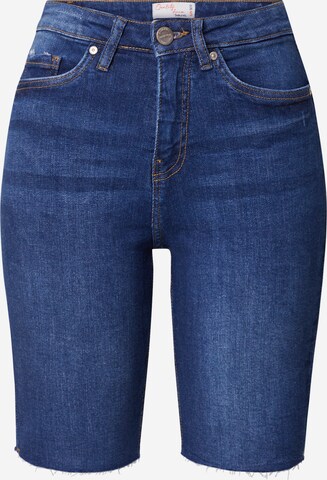 Slimfit Jeans de la Sublevel pe albastru: față