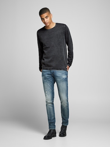 Coupe regular Pull-over 'Leo' JACK & JONES en noir