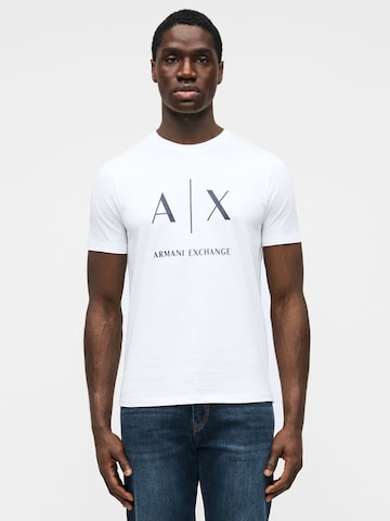ARMANI EXCHANGE T-Shirt in Weiß: Vorderseite