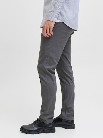 Coupe slim Pantalon chino 'JJIMarco JJDave' JACK & JONES en gris