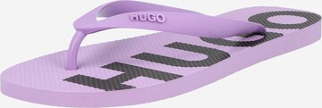 HUGO - Sandalias de dedo 'Onfire' en lila: frente