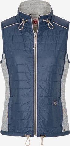 SPIETH & WENSKY Bodywarmer 'Wellna' in Blauw: voorkant