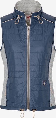 SPIETH & WENSKY Bodywarmer 'Wellna' in Blauw: voorkant