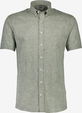 Lindbergh Slim fit Button Up Shirt in Green: front