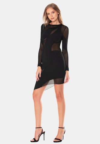 OW Collection Kleid 'Spiral' in Schwarz