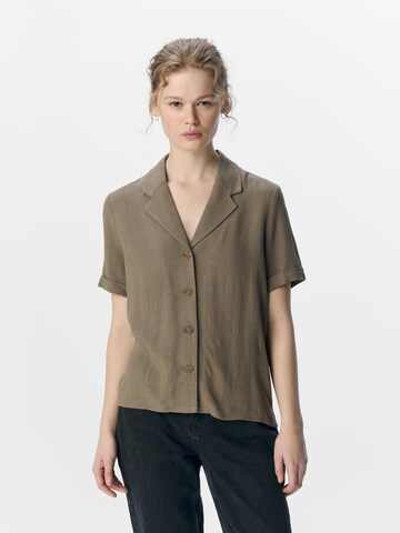 OBJECT Bluse 'SANNE' i brun: forside