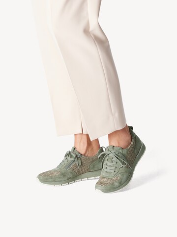 TAMARIS Sneakers laag in Groen: voorkant