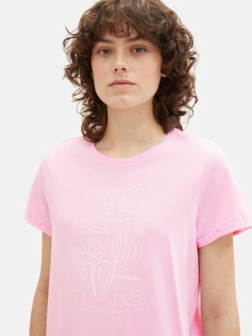 TOM TAILOR T-shirt i lila