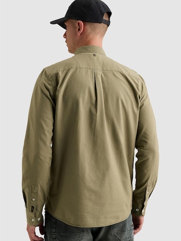 PME Legend Regularny krój Koszula 'Oxford shirt with garment-dye wash and button-down collar' w kolorze zielony