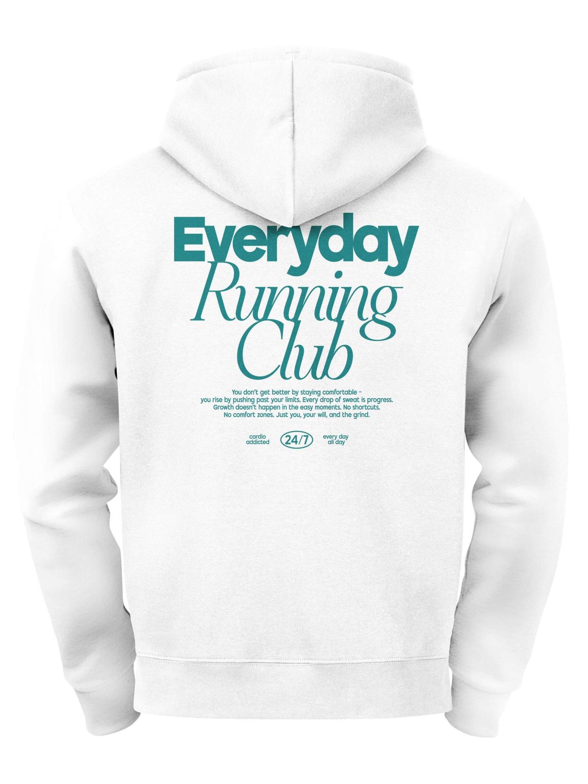 Neverless Sweatshirt 'Everyday Running Club' in White