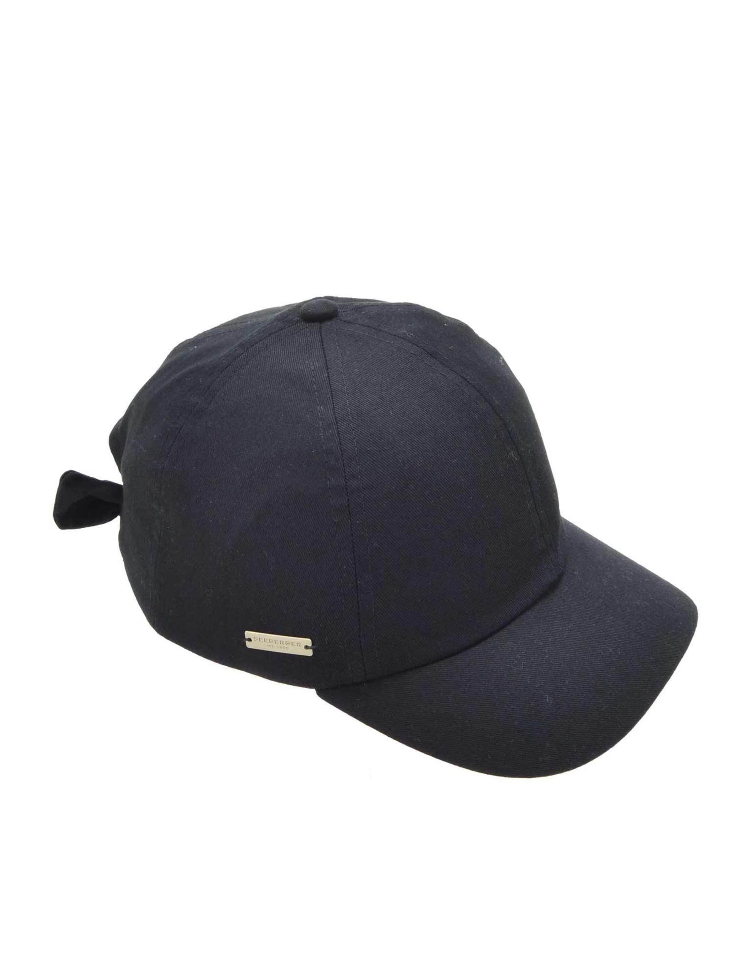 Seeberger Cap 'Cap' in Black: front