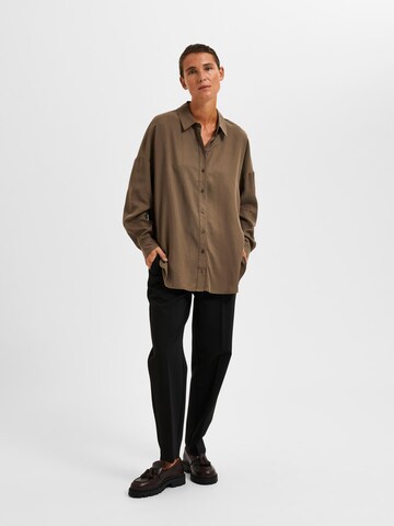 SELECTED FEMME Blouse 'Sanni' in Brown