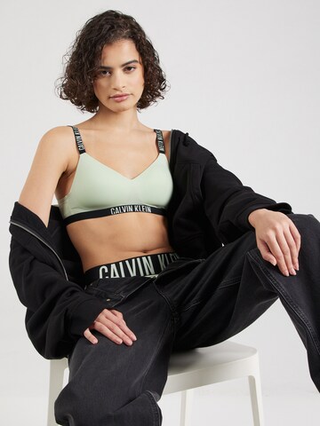 Calvin Klein Underwear Korzetová Podprsenka 'Intense Power' – zelená
