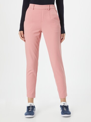OBJECT Slim fit Trousers 'LISA' in Pink: front