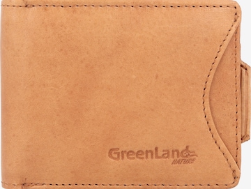 Greenland Nature Portemonnaie 'Nature' in Braun: Vorderseite