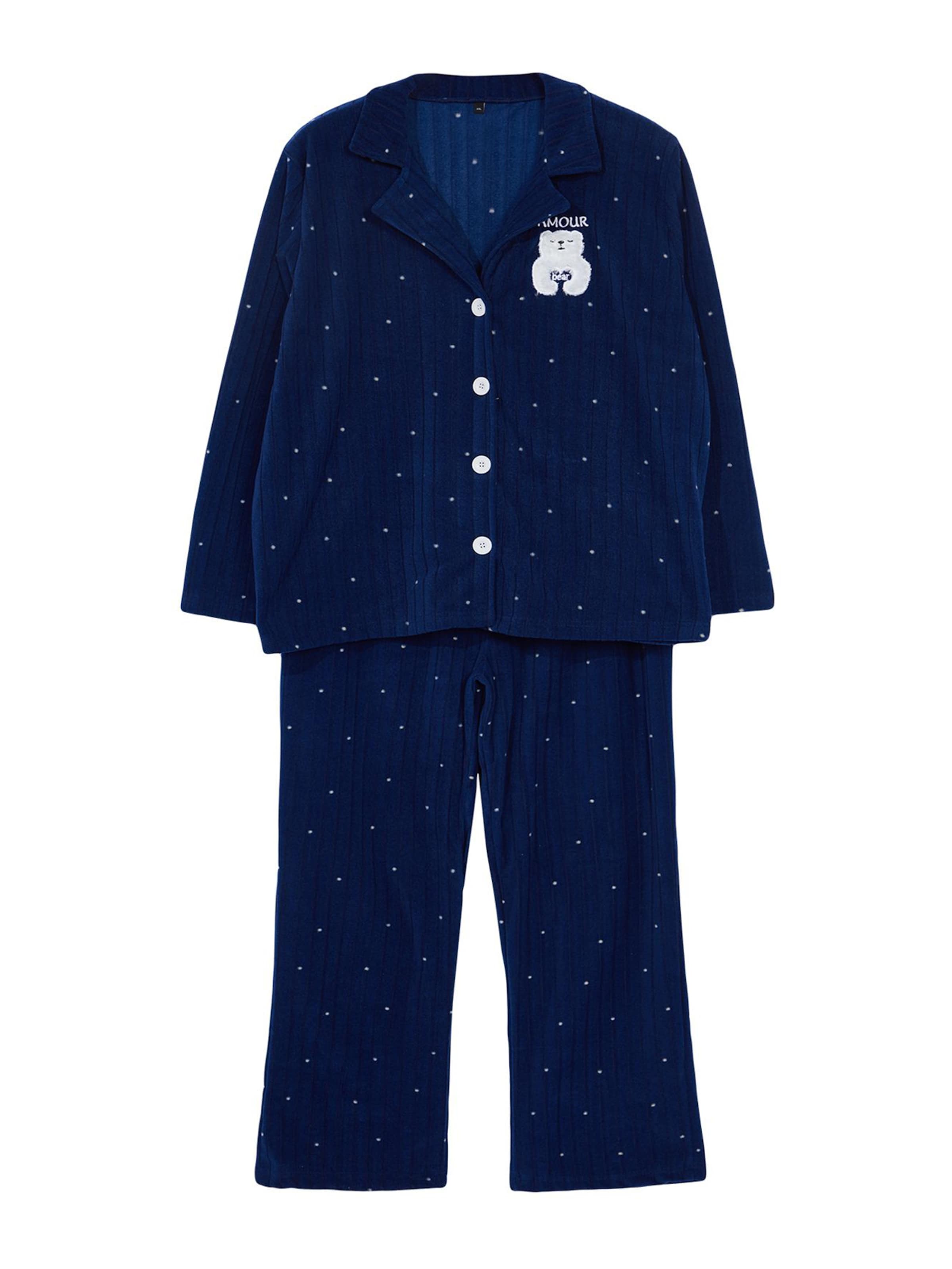 Pyjama Trendyol Curve en bleu : devant
