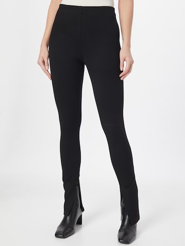 Coupe slim Leggings 'TIA' ONLY en noir : devant