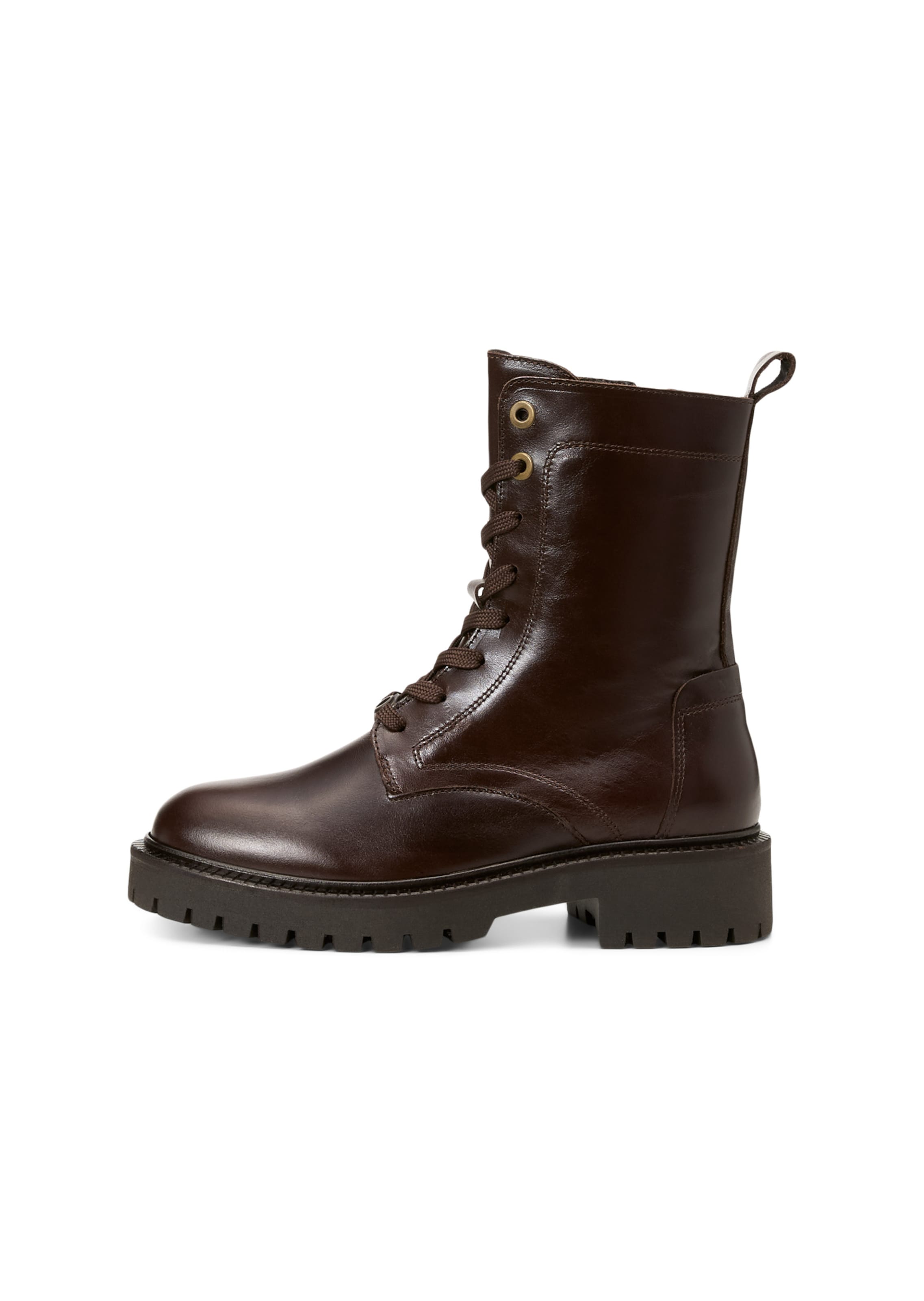 Marc O'Polo Schnürstiefelette in Braun: Vorderseite