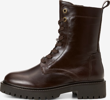 Bottines à lacets Marc O'Polo en marron : devant