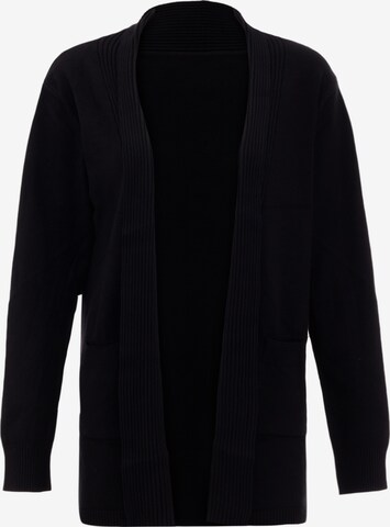 aleva Knit Cardigan in Black: front