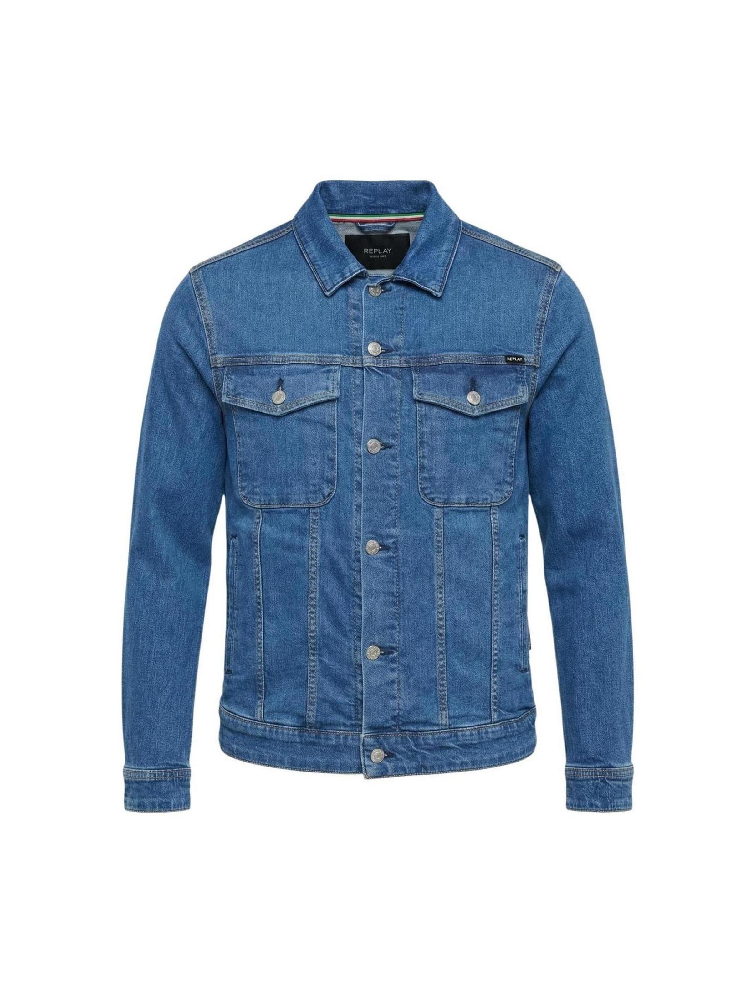 REPLAY - Chaqueta de entretiempo 'REGULAR MV868 .000.867 B12' en azul: frente
