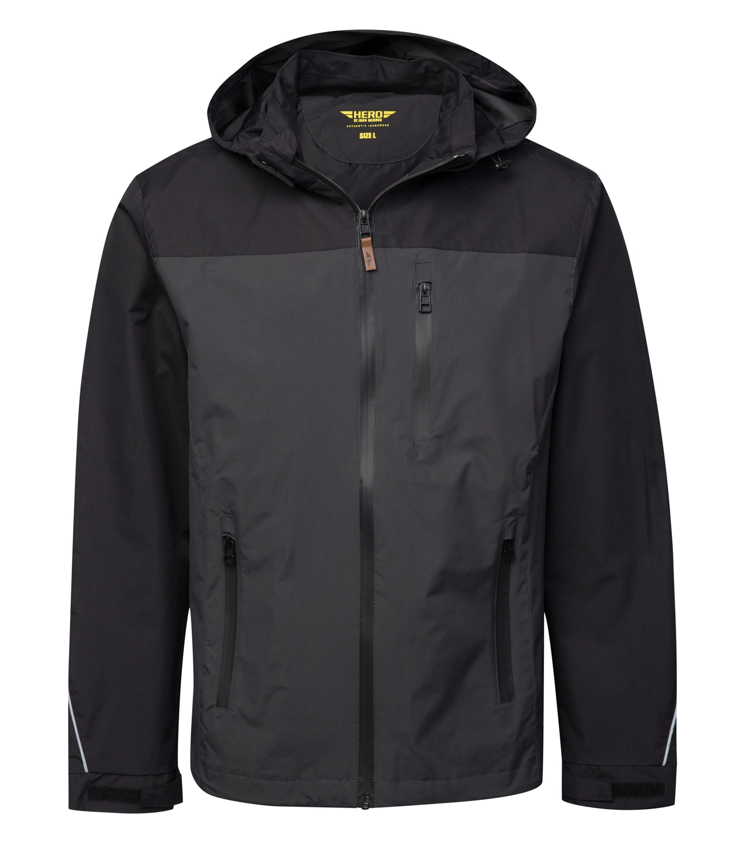 Hero Outdoorjacke 'Jaden' in Grau: Vorderseite