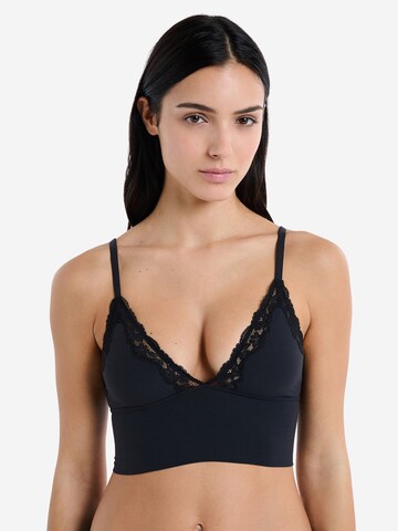 ETAM - Triángulo Sujetador 'Pure Soft Lace' en negro: frente