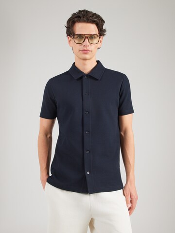 Lindbergh Regular fit Overhemd in Blauw: voorkant