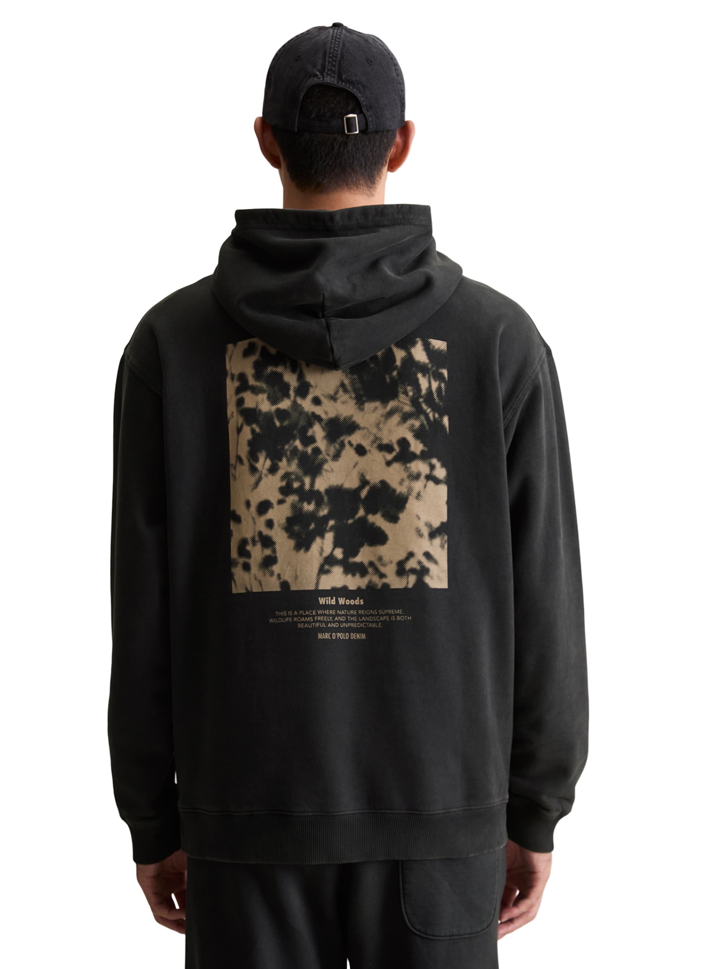 Sweat-shirt Marc O'Polo DENIM en noir : devant