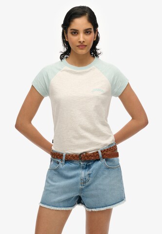 Superdry Shirt 'Essential' in Wit: voorkant